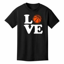 Promo 🎉 Shirts 👧 Girls' Range 🏀 Basketball Love T-Shirt ✨