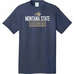Cheapest ⭐ College 👕 Shirts Range Montana State Bobcats Block Name T-Shirt 🌟