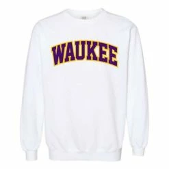 Outlet 🔥 High School Hoodies & Sweatshirts Range Waukee Warriors Willie Crewneck Sweatshirt 💯