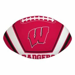 Best deal 😉 College Golf & Sports Equipment Rawlings Wisconsin Badgers 8" Goal Line Football 🌟