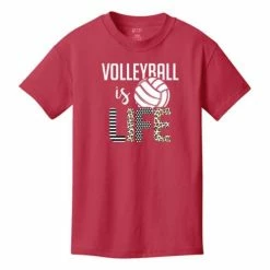 Cheap 🔥 Shirts 👧 Girls' Range Volleyball Is Life T-Shirt 😍