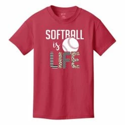 Flash Sale 🛒 Shirts 👧 Girls' Range 🥎 Softball Is Life T-Shirt 🛒