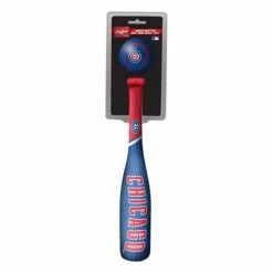 Best deal 🤩 MLB Golf & Sports Equipment Rawlings Chicago Cubs Mini Bat & Ball Set 👏