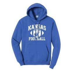 Outlet 😀 College Hoodies & Sweatshirts Range Kansas Jayhawks Arch Football Hoodie 🎁