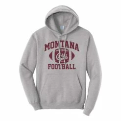 Discount 🌟 College Hoodies & Sweatshirts Range Montana Grizzlies Football Arch Hoodie ⌛