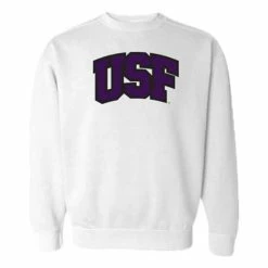 Outlet 😍 College Hoodies & Sweatshirts Range Sioux Falls Cougars Willie Crewneck Sweatshirt 🔔