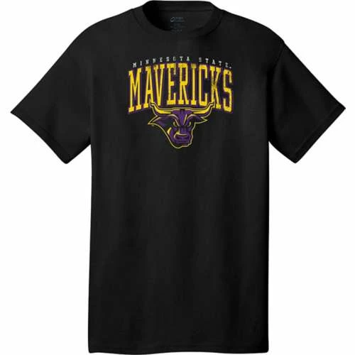 New π€© College π Shirts Range Minnesota State Mavericks Arch Mascot T-Shirt π 1 New π€© College π Shirts Range Minnesota State Mavericks Arch Mascot T-Shirt π