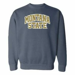 Hot Sale 🤩 College Hoodies & Sweatshirts Range Montana State Bobcats Willie Crewneck Sweatshirt 💯