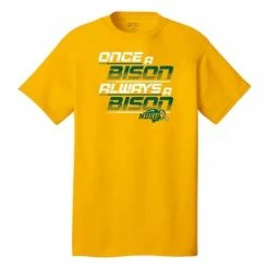 Buy 👏 College 👚 Shirts Range North Dakota State Bison Once A Bison T-Shirt 🔔