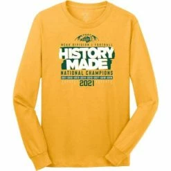 Buy 🔥 College 👚 Shirts Range North Dakota State Bison 2021 National History Long Sleeve 👚 Shirt 🎁